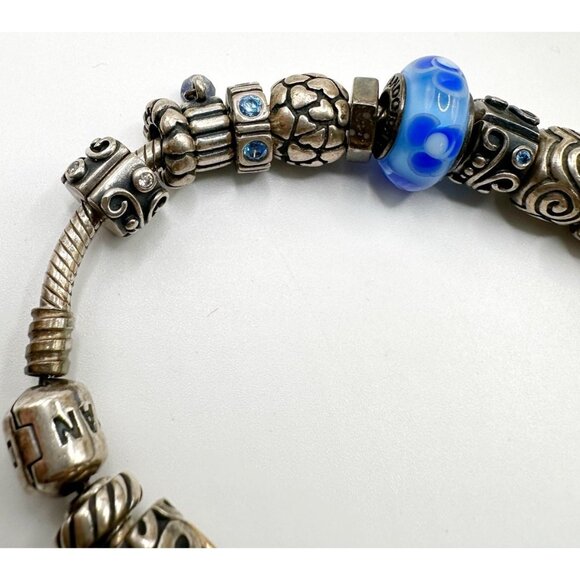 Pandora Charm Bracelet With 25 Charms (Sterling & 14K Accent Beads) - Picture 4 of 14